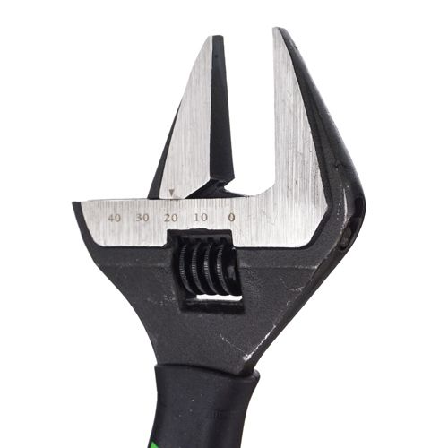 Ключ разводной сантехнический 250мм, ТОНКИЕ ГУБЫ, легированная сталь, со шкалой, 1/6/48