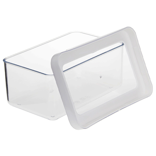 Емкость для сыпучих продуктов 0.8 л IDEA СТЕП М 1295, 16х10х7 см, белая