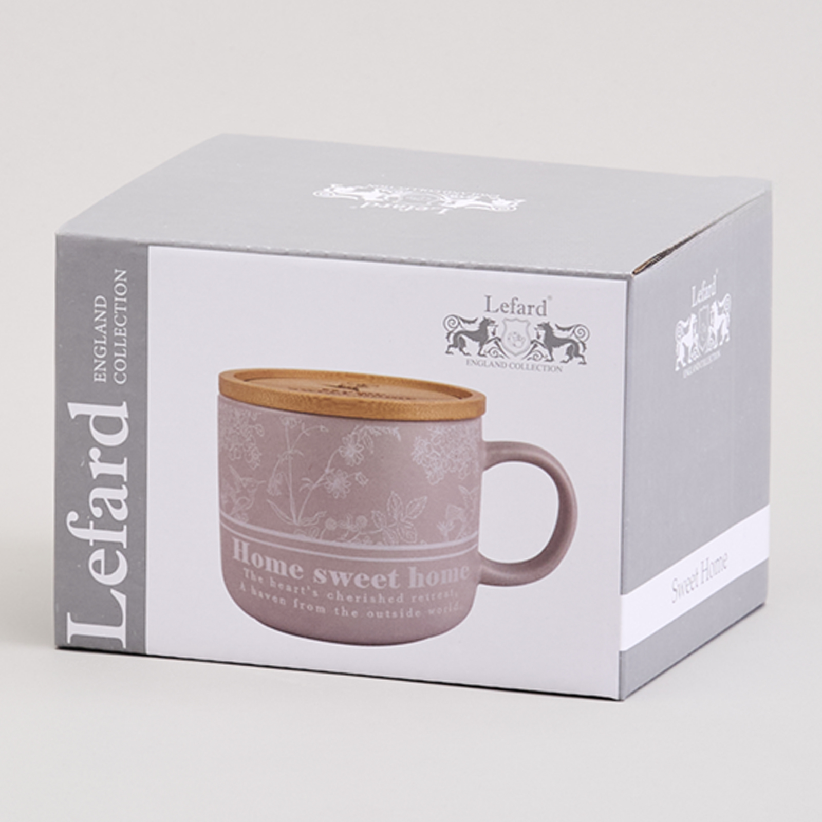 КРУЖКА LEFARD 400МЛ С БАМБУКОВОЙ КРЫШКОЙ, LOVING FAMILY, 9.6*8CM