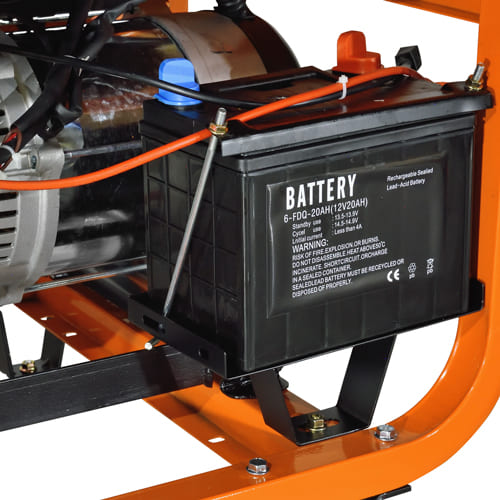 Генератор CARVER PPG - 7000 DE дизель, LT-186FA, 5,0/5,5 кВт, 220В, бак 12.5л, колеса, медь