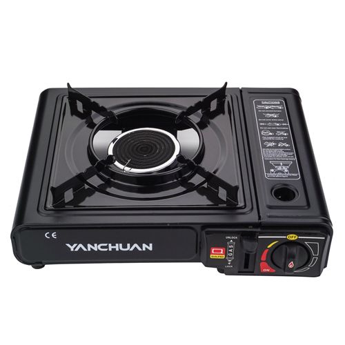 Плитка газовая с керамическим нагревателем, с пьезоподжигом, в кейсе 34*26*8 см, 1/6