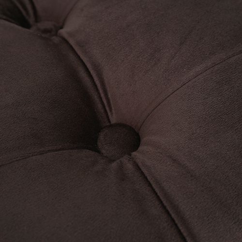 Банкетка, обувница, 2х90 Карета велюр коричневый н. черные, 1/1