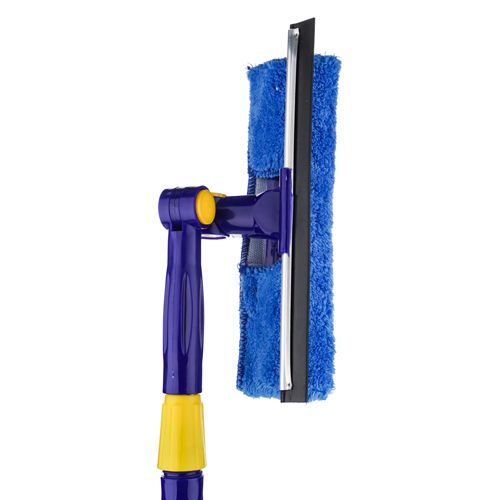 Окномойка телескопическая ручка 120см, резинка 25см, насадка микрофибра, 1/72