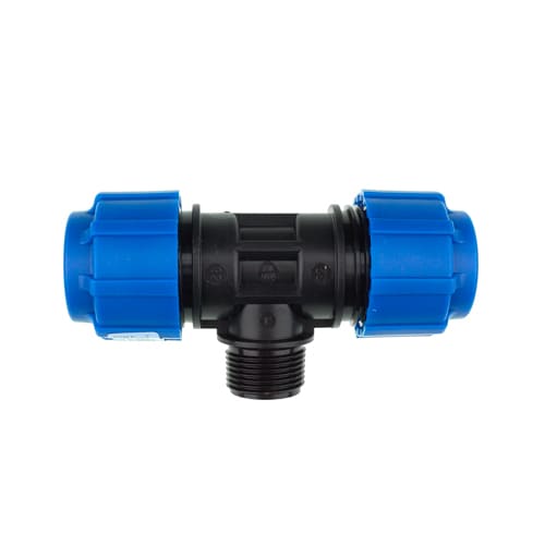 ПНД тройник с нар. резьб. 32х1х32, обж, ПОЛИТЭК, 5/20