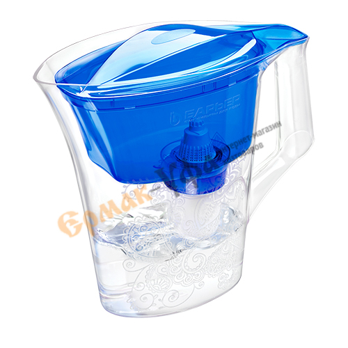 Фильтр кувшин 2,5л Барьер ТАНГО, Синий с узором, 1/6