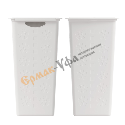 Корзина для белья 30л Виолетта, белый, Альтернатива, М1967, 1/6