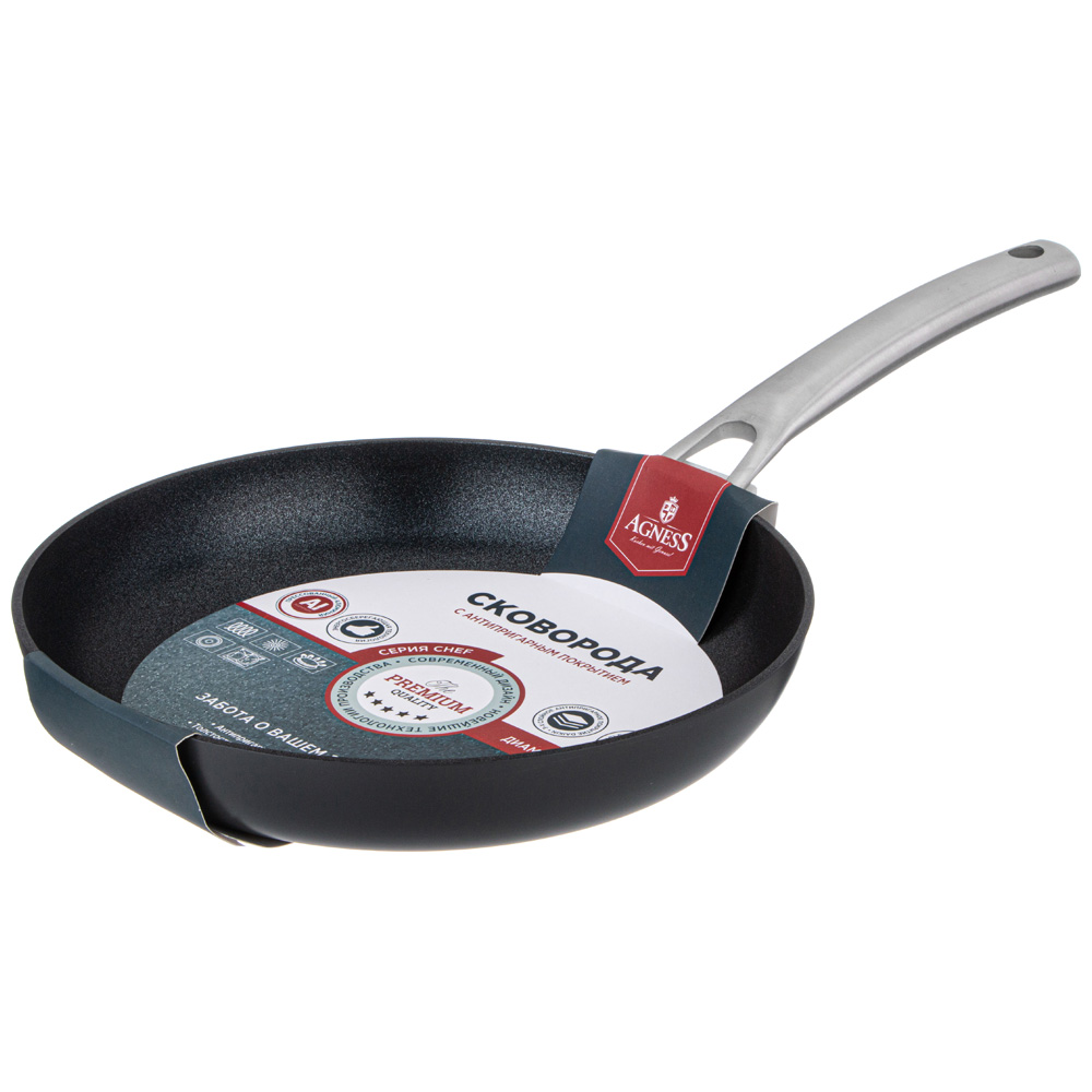 СКОВОРОДА C АНТИПРИГАРНЫМ ПОКРЫТИЕМ, CHEF, AGNESS 26*5.0CM