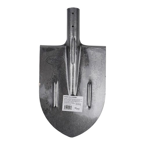 Лопата штыковая рельсовая сталь, остроконечная, усиленная, с ребрами жесткости, черная, Богатый урожай 12/12