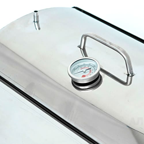 Коптильня малая с гидрозатвором + термометр, Алковар