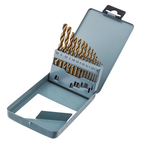 Набор сверл по металлу цилиндрический хвостовик 1. 5--6. 5mm, 13 шт, кобальт, Барракуда стальной кейс, 1/100