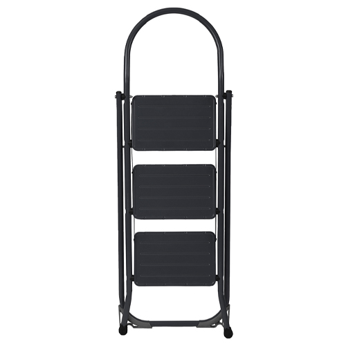 Стремянка стальн. 3 ступ. высота до платформы 65см широкие ступени СМШЗ/Ч, черный, НИКА, Россия, 1/1