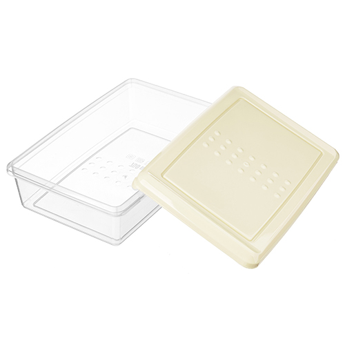 Комплект контейнеров для продуктов Homver Asti 221100725/01, прямоугольных 0.75 л х 3 шт, светло-бежевый