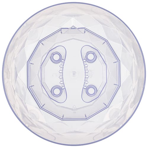 Горшок для орхидей 2.3 л Homver Laurel 221615141/01, 175 мм, с поддоном, сиреневый транспарент