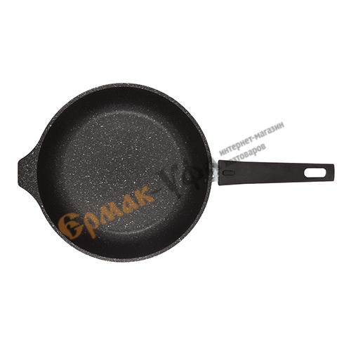 Сковорода 26 см, 60 мм со съемной ручкой, без крышки АП смт263а KUKMARA, темный мрамор, 1/6