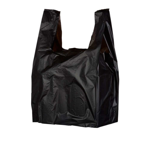 Пакет-майка п/э 45 +20 х75/15мкр черн БП, 500/1000