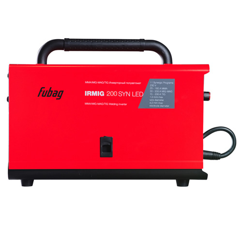 Сварочный инверторный полуавтомат FUBAG IRMIG 200 SYN LED с горелкой 250А в комплекте