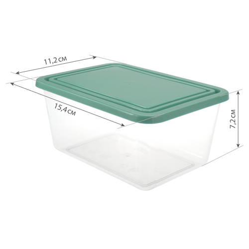 Емкость для продуктов прямоугольная 0.8 л IDEA М 1451, фисташковый