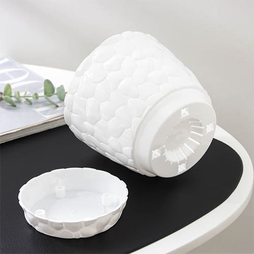 Горшок для цветов Камни d-150мм 1,4л белый, 1/24