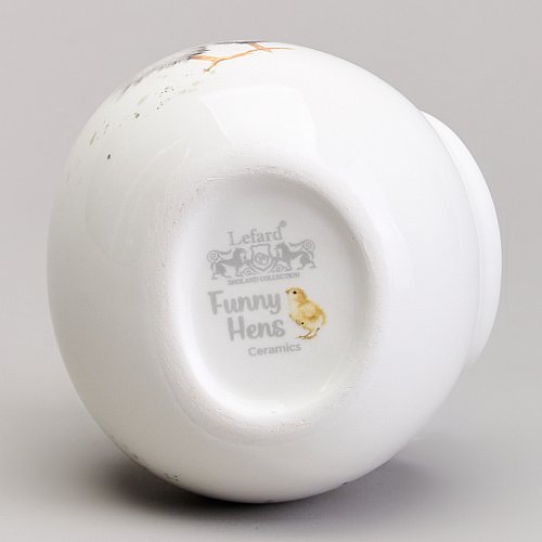СОЛОНКА С ЛОЖКОЙ LEFARD, FUNNY HENS, 9*9, 5 СМ 150 МЛ, КОР=48ШТ.