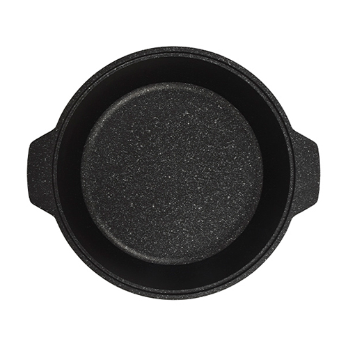 Кастрюля жаровня 3,0 л, со стеклянной крышкой, АП жмт32а KUKMARA, темный мрамор, 1/5