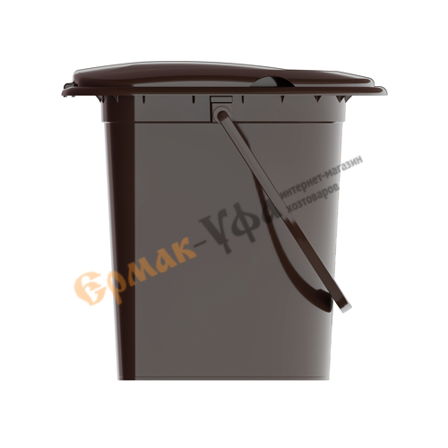 Ведро - туалет 17л коричневое, Альтернатива, м1319, 1/10