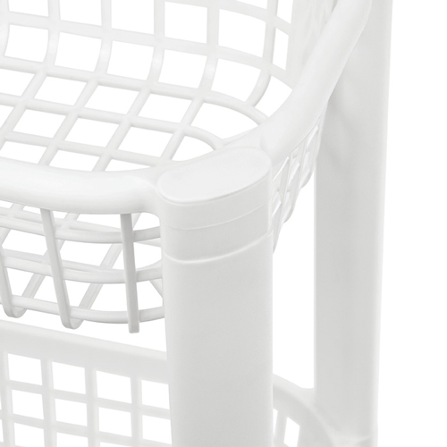 Полка узкая на колёсах IDEA М 2718, 3 секции, белая