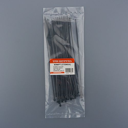 Хомут, стяжка, 200х2,5мм нейлон черный 50шт/уп, 5/600