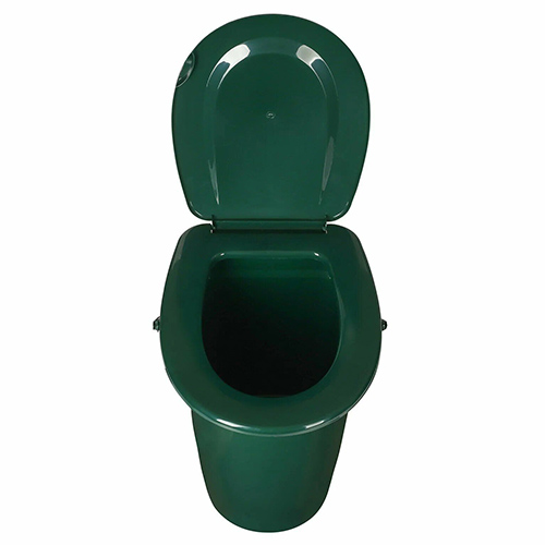 Ведро - туалет 24л, зеленый, 1/6