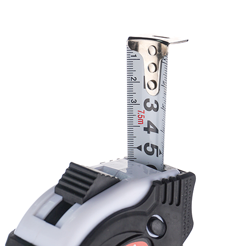 Рулетка 7. 5м х 25мм, обрезиненный корпус, 3 фиксатора Барракуда, 1/12/60