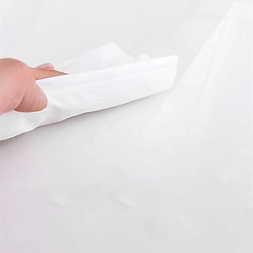 Скатерть гибкое стекло Dekorelle 100*60 см, белая, 0.8 мм