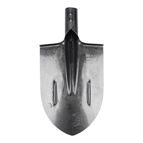 Лопата штыковая рельсовая сталь, остроконечная, усиленная, с ребрами жесткости, черная, Богатый урожай 12/12