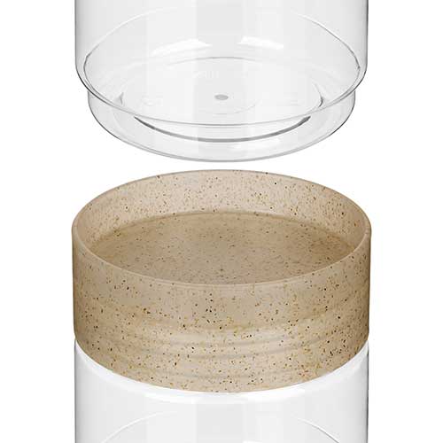 Емкость для сыпучих продуктов 1 л Homver Palermo 221116101/02, бесцветный флэк