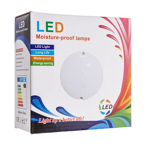 Светильник влагозащитный круглый, 12 Вт, 1/50