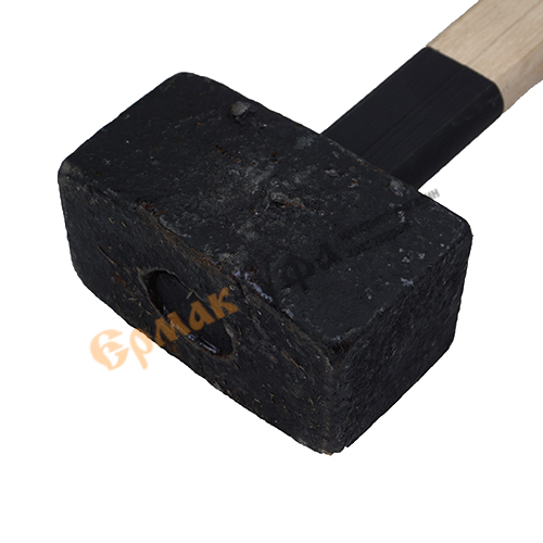 Кувалда 1,5кг литая с деревянной ручкой, 1/1