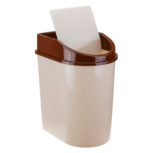 Контейнер для мусора 8 л, беж. мрамор, 1/12