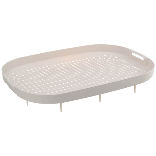 Лоток для кошек IDEA ЛЯ-МУРР М 1833, 480х355 мм, с сеткой и низким бортом, капучино