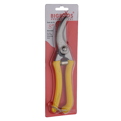 Секатор 22см металлические ручки, с обрезиненными наконечниками, закаленное лезвие, фиксатор, пружинный механизм 880645, 1/12/60