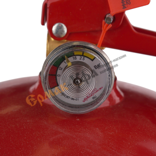 Огнетушитель порошковый 5 кг ОП-5 с манометром АВСЕ, г. Ярославль, 1/4