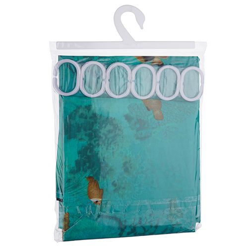 Штора для ванной комнаты, полиэстер, 170х180см ST-102-1 цвета в ассортименте, 1/72