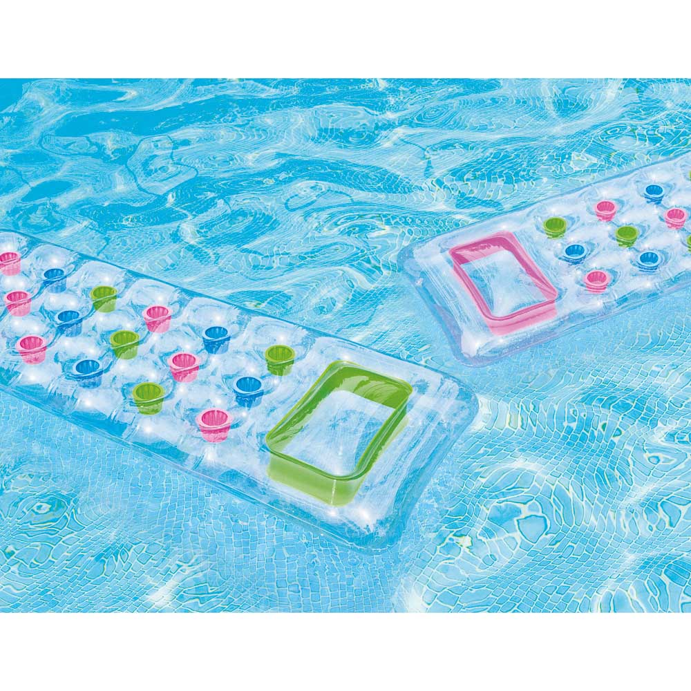 INTEX Матрас для плавания с подстаканниками, 188х71см, 2 цвета, 59894NP