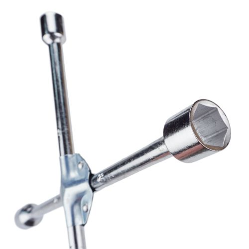 Ключ балонный крестовой 17х19х21х23мм d14мм, усиленный, 1/20