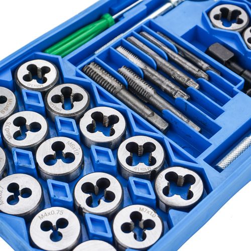 Метчик и плашка набор 40пр М3-М12