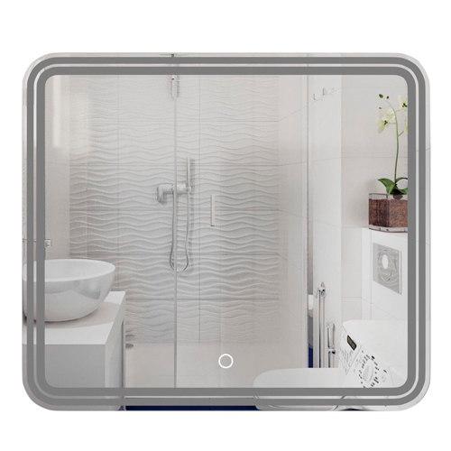 Зеркало MIXLINE, Адриана, 800*700, ШВ сенсорный выключатель, светодиодная подсветка