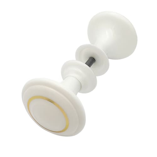 Ручка стяжка пластм. РДП-02-1 белая мал. с кольцом, 5/25