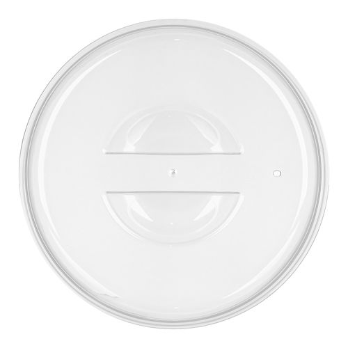 Крышка для СВЧ Homver Bergamo 223152801/00, 250 мм с декором Сад пионов, бесцветная