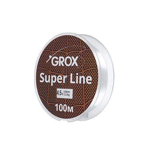 Леска GROX Super Line Универсальная 0,35х100м, 12кг 1/500
