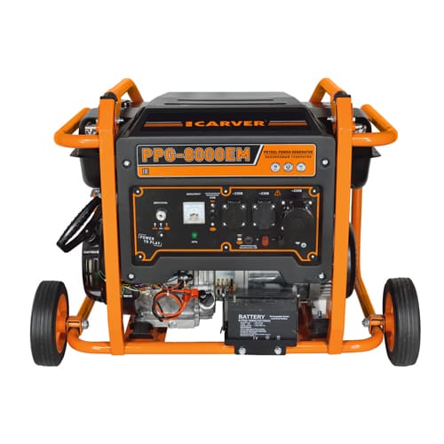 Генератор бензиновый CARVER PPG- 8000ЕM