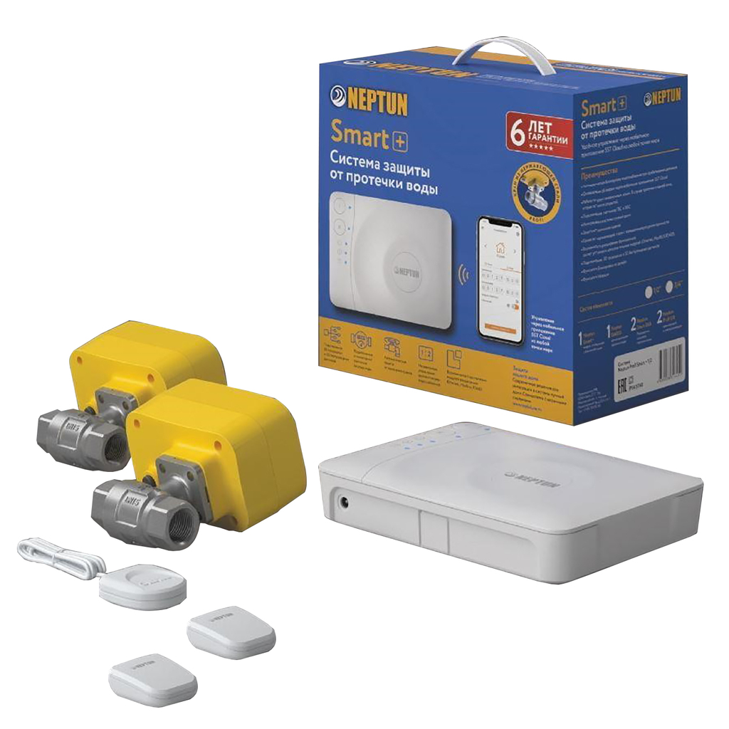 Система защиты от протечек Profi Smart+ Tuya 1/2,  NEPTUN
