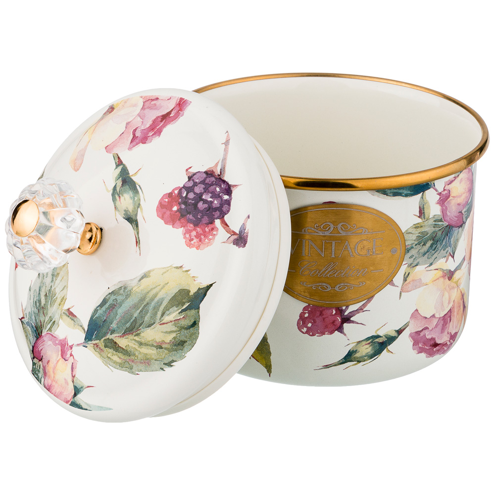 БАНКА ДЛЯ СЫПУЧИХ ПРОДУКТОВ AGNESS, СЕРИЯ ВИНТАЖ, 12 Х 9СМ / 1, 0Л, КОР=8ШТ.