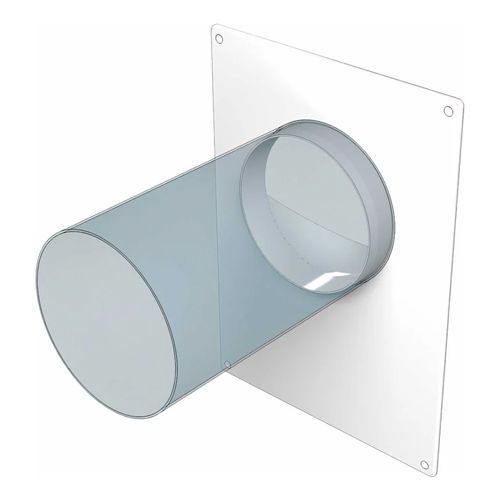 Площадка торцевая ПТП фланец D125 180х250 пластик ERA